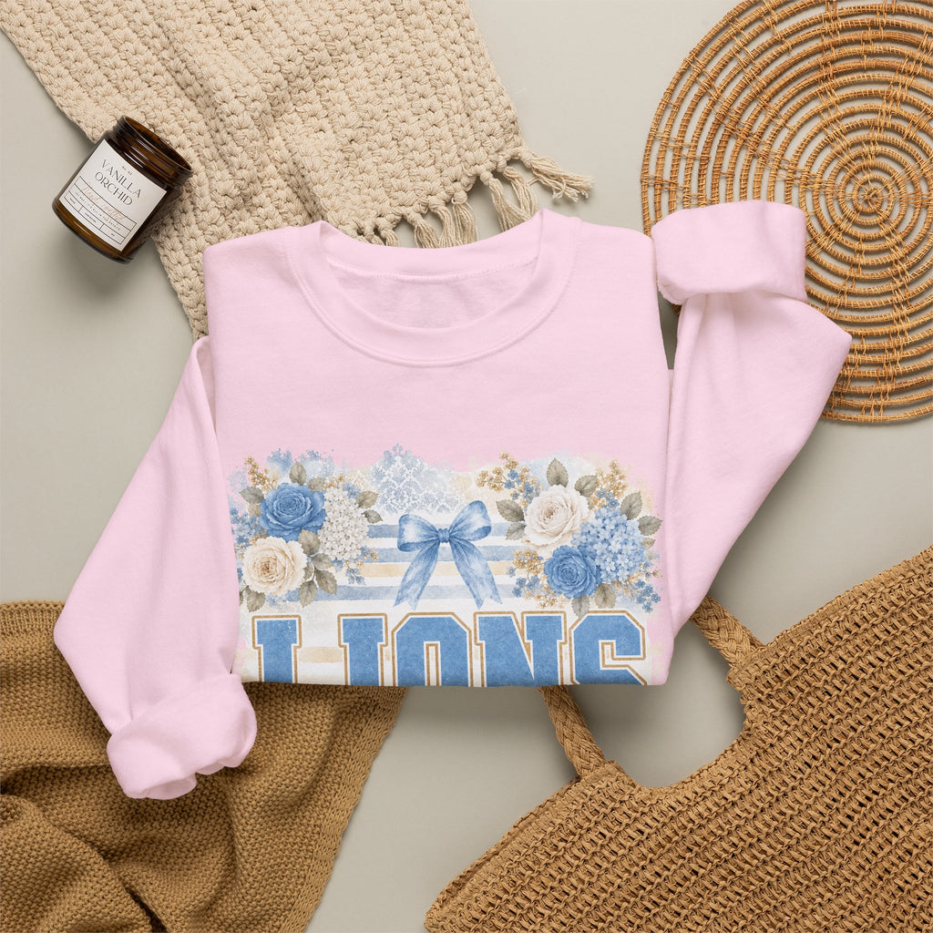 Lions Floral Crewneck Sweatshirt