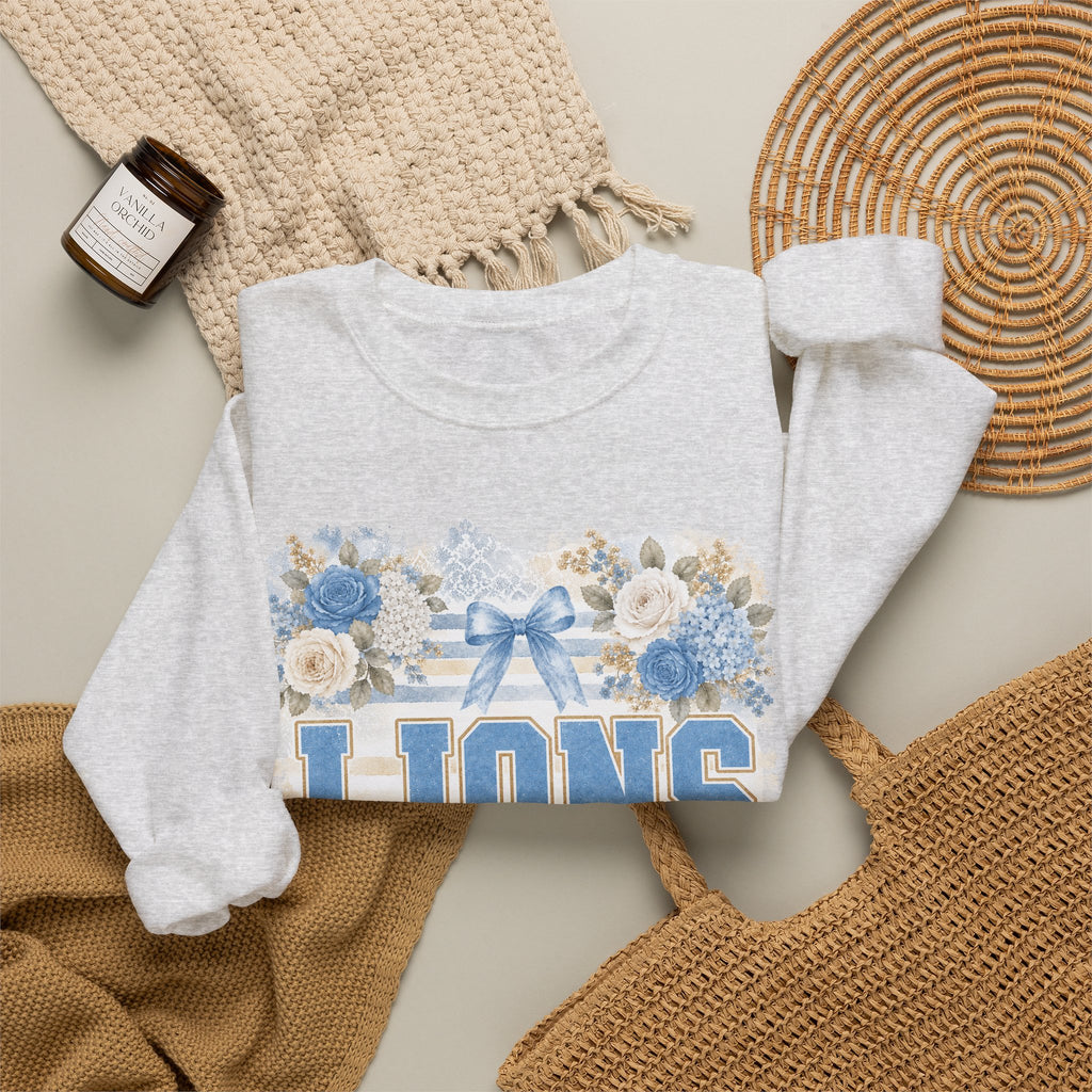 Lions Floral Crewneck Sweatshirt