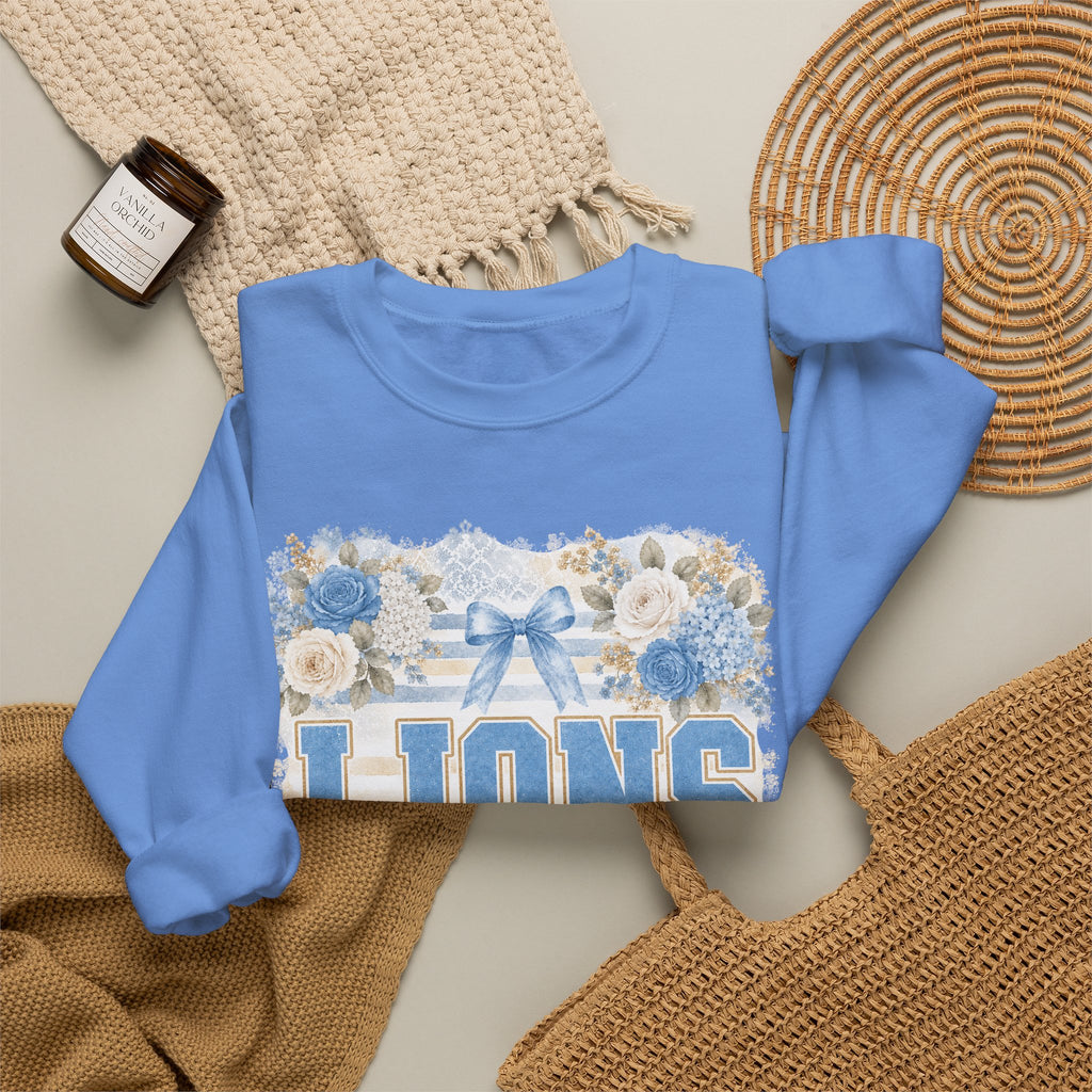 Lions Floral Crewneck Sweatshirt