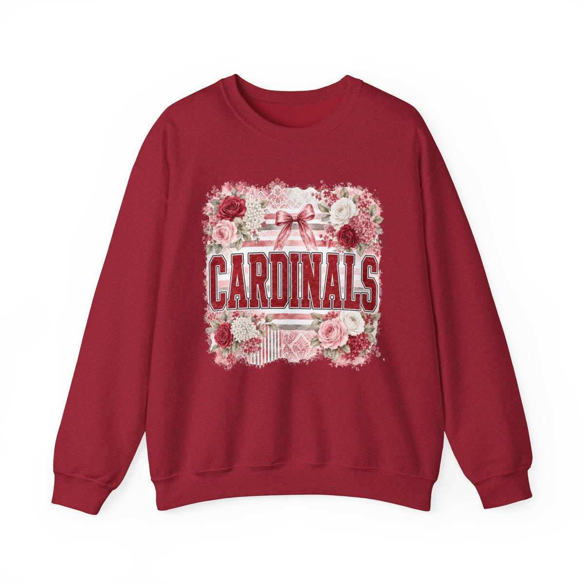 Cardinals Floral Crewneck Sweatshirt