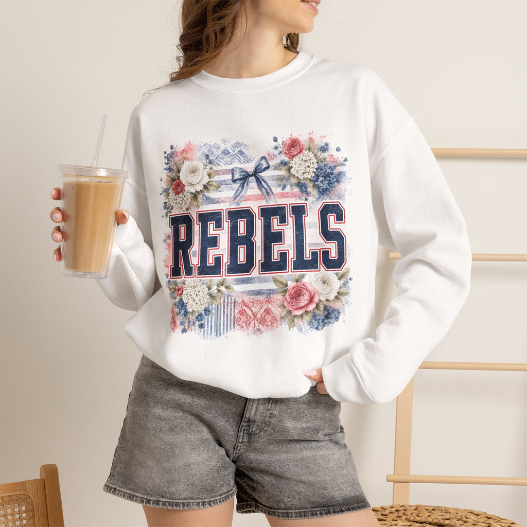 Rebels Floral Crewneck Sweatshirt