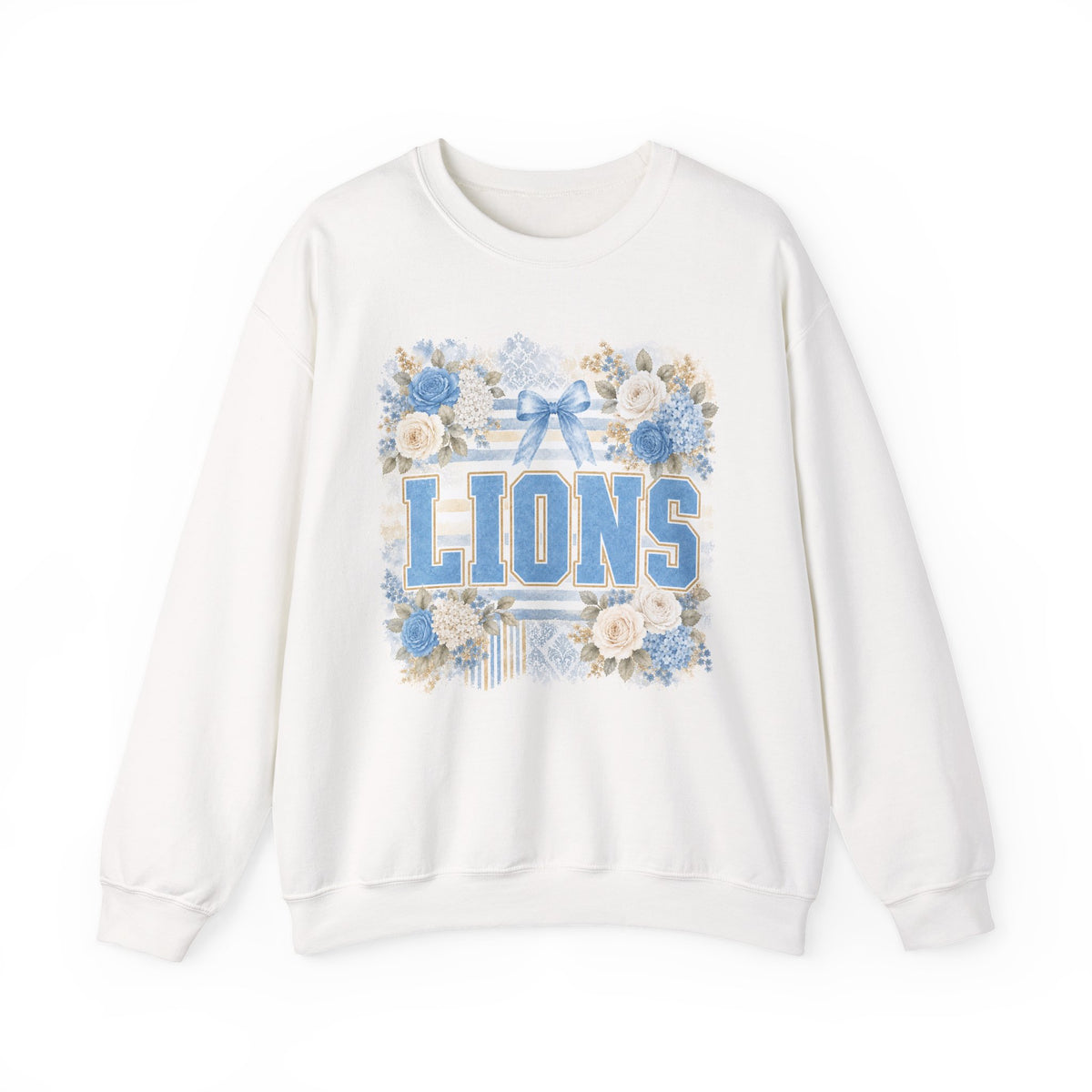 Lions Floral Crewneck Sweatshirt