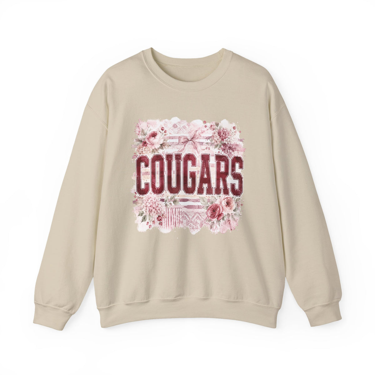 Cougars Floral Crewneck Sweatshirt