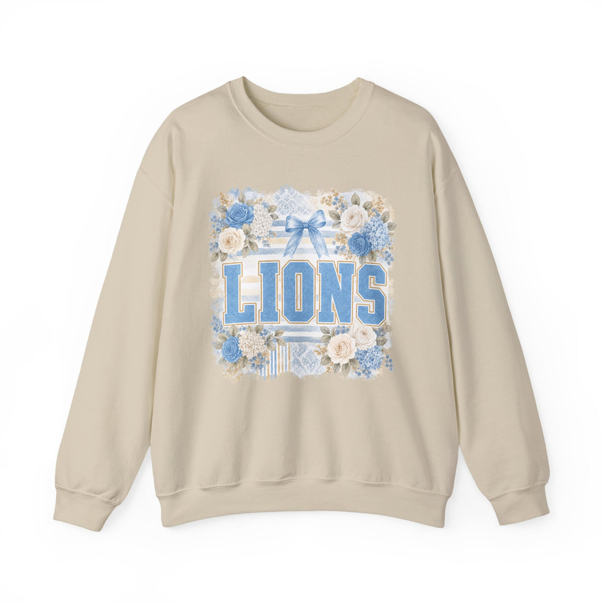 Lions Floral Crewneck Sweatshirt