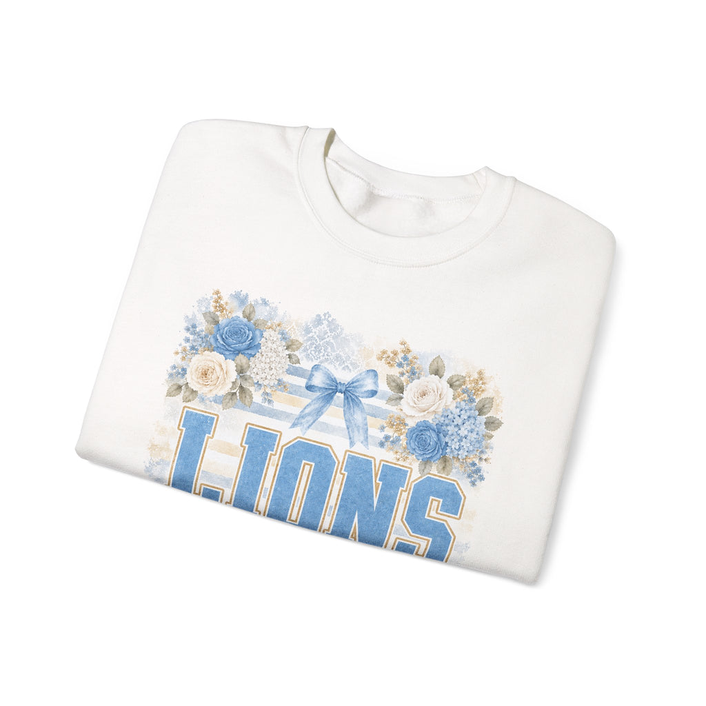 Lions Floral Crewneck Sweatshirt
