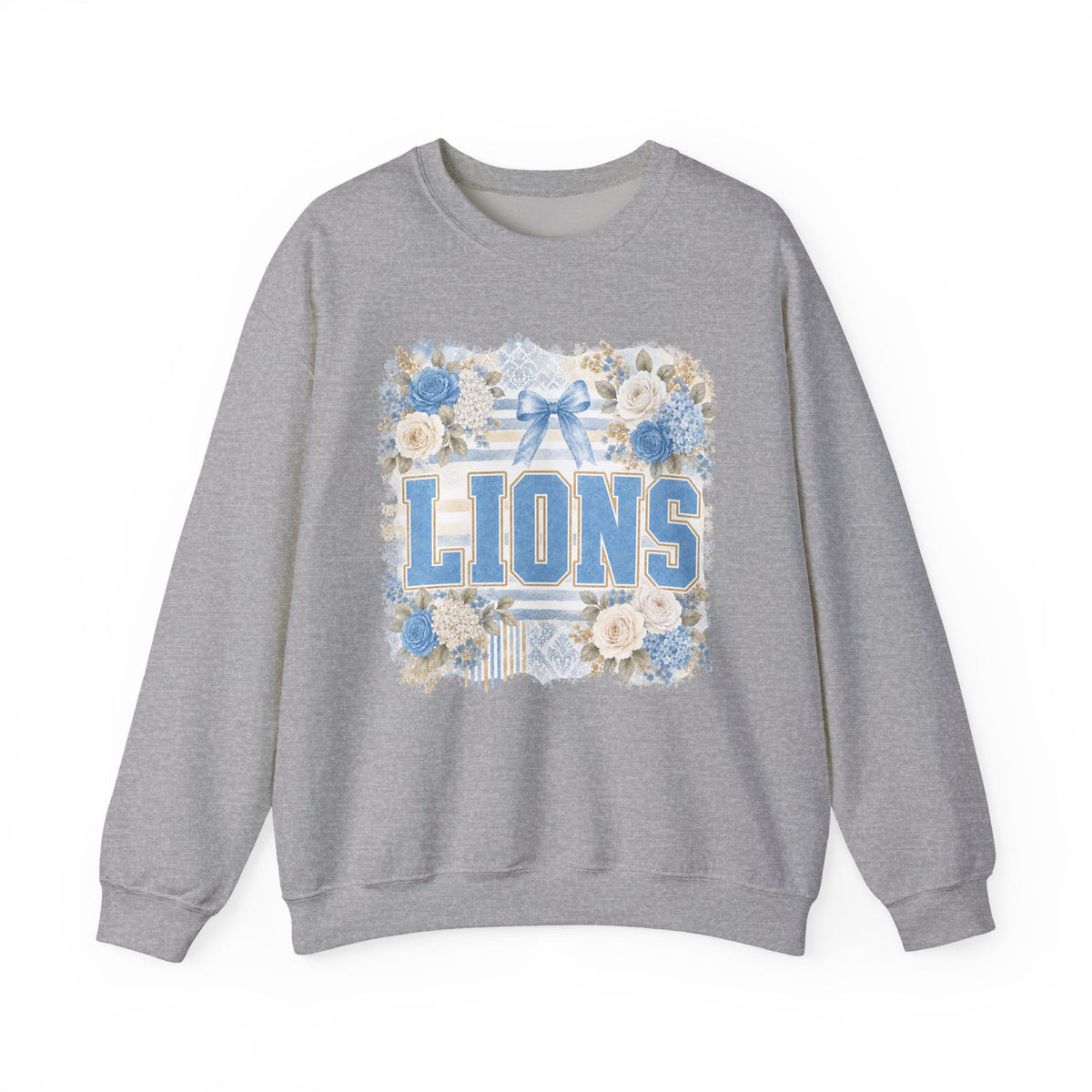 Lions Floral Crewneck Sweatshirt