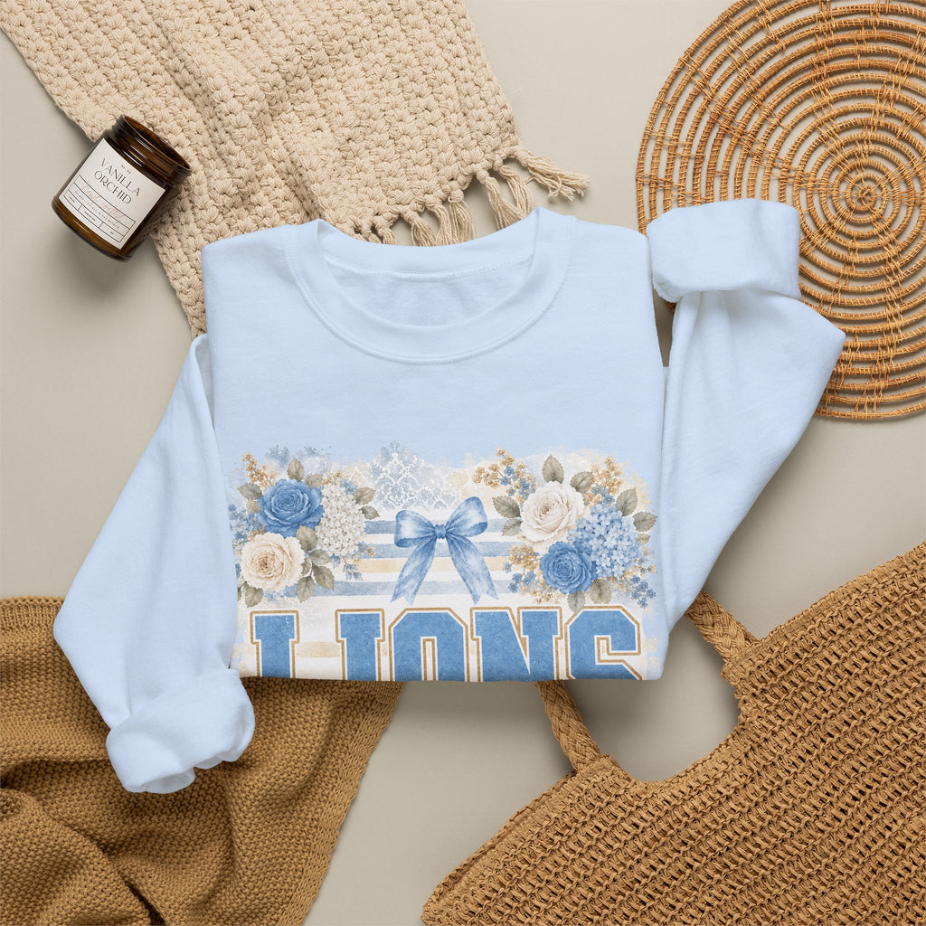Lions Floral Crewneck Sweatshirt