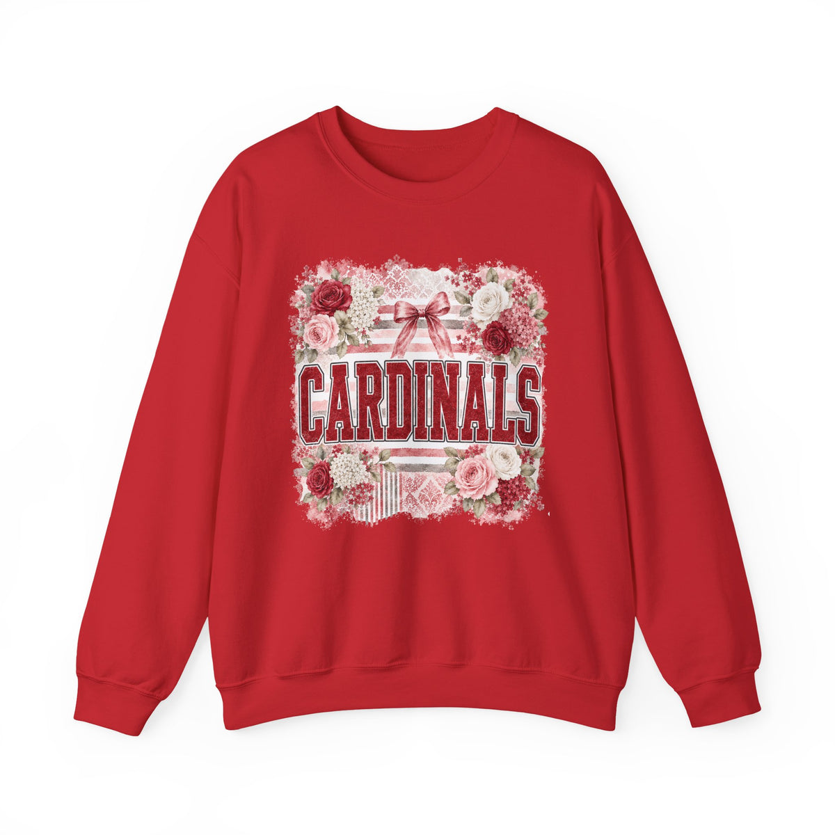 Cardinals Floral Crewneck Sweatshirt