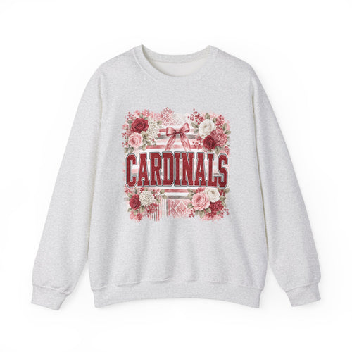 Cardinals Floral Crewneck Sweatshirt