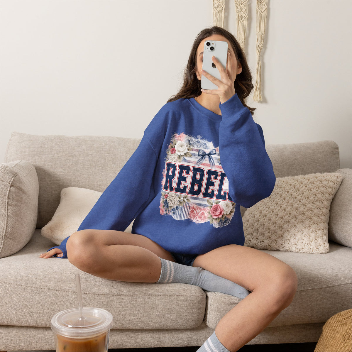 Rebels Floral Crewneck Sweatshirt