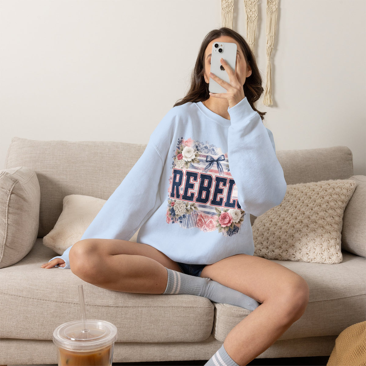Rebels Floral Crewneck Sweatshirt