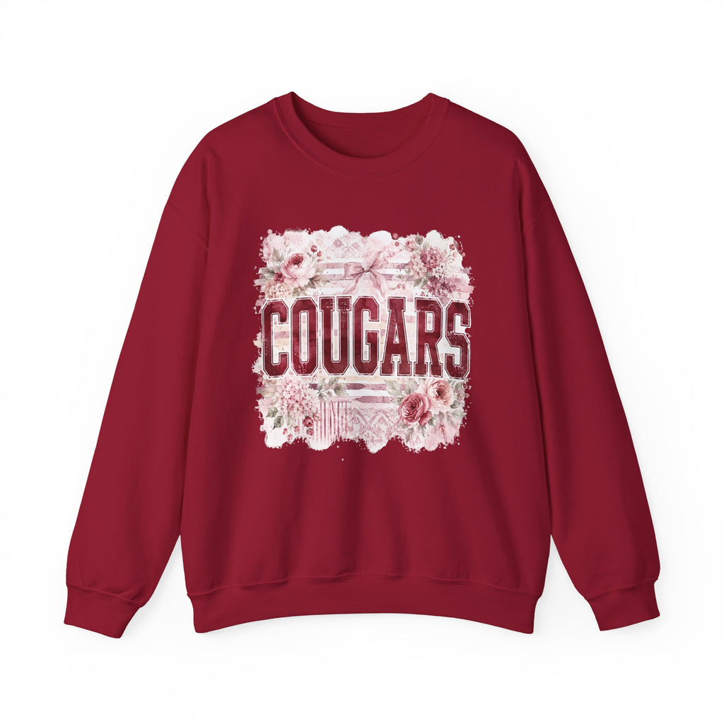Cougars Floral Crewneck Sweatshirt