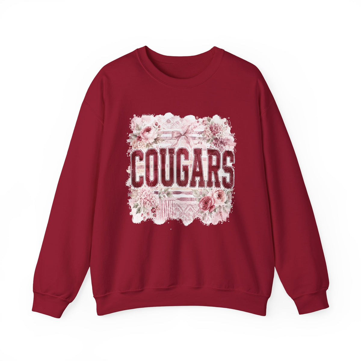 Cougars Floral Crewneck Sweatshirt