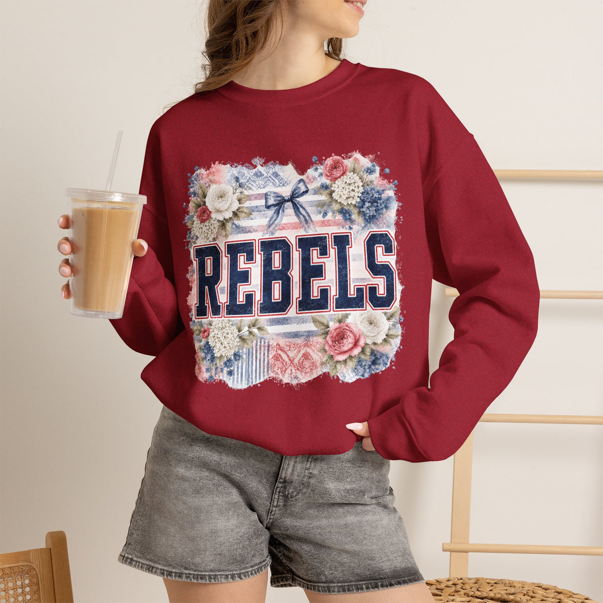 Rebels Floral Crewneck Sweatshirt