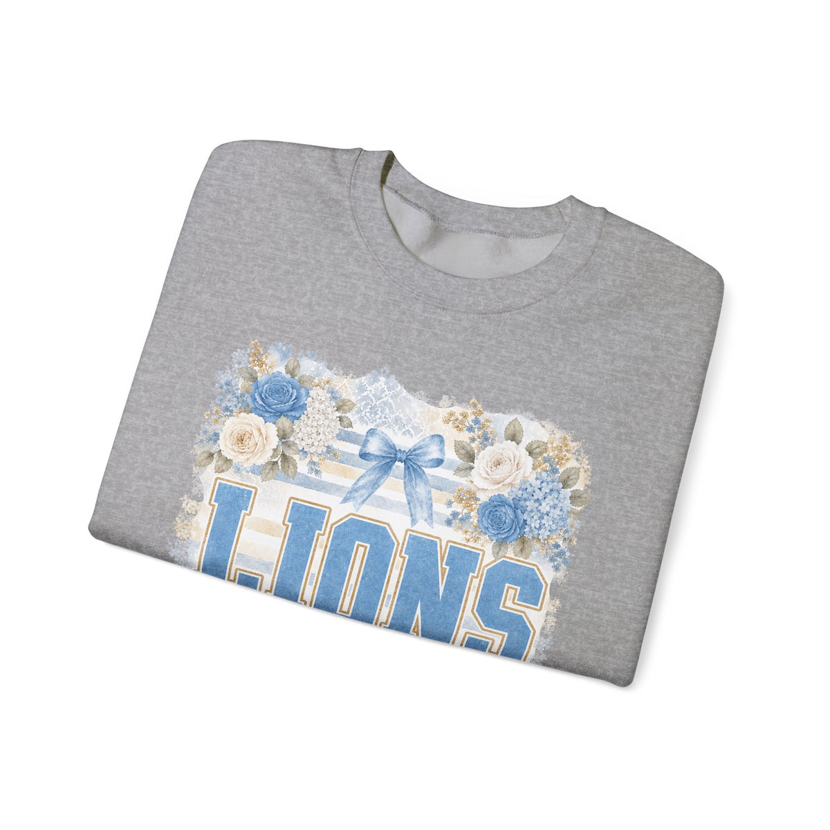 Lions Floral Crewneck Sweatshirt
