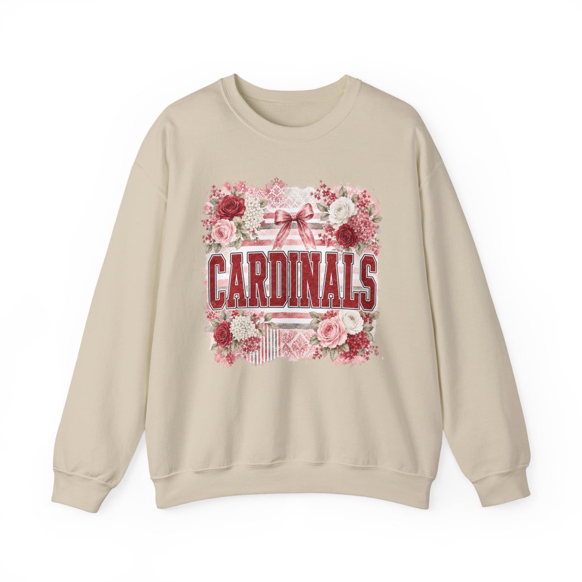 Cardinals Floral Crewneck Sweatshirt