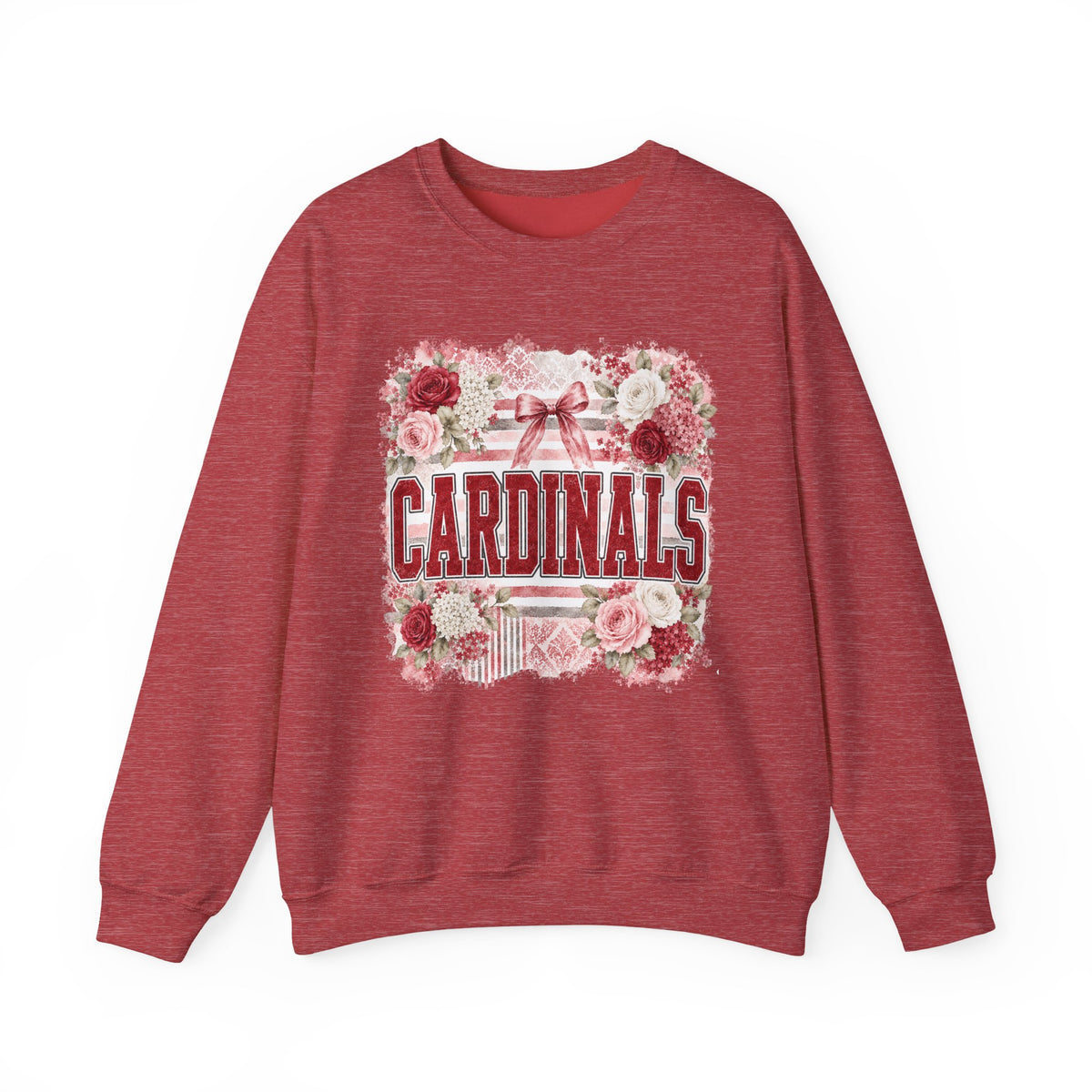 Cardinals Floral Crewneck Sweatshirt