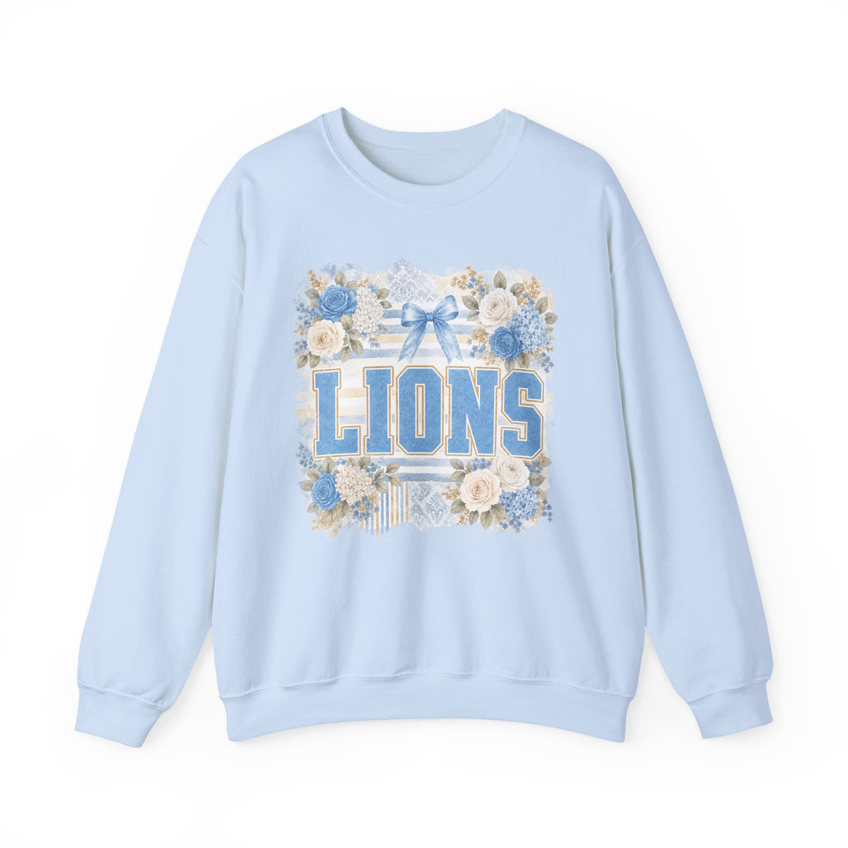 Lions Floral Crewneck Sweatshirt