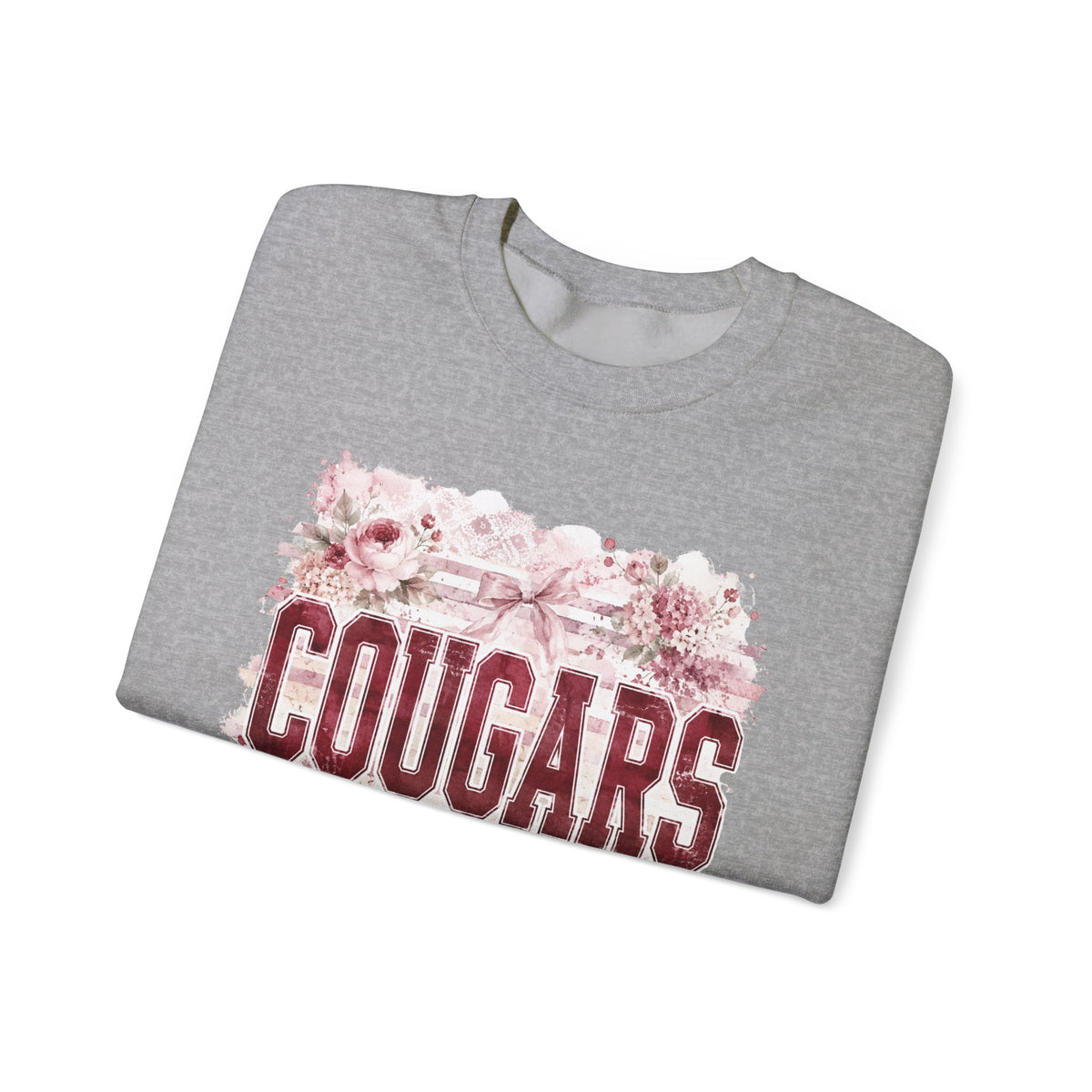 Cougars Floral Crewneck Sweatshirt