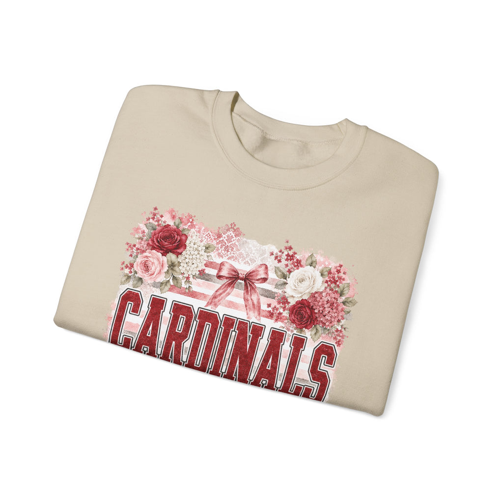 Cardinals Floral Crewneck Sweatshirt