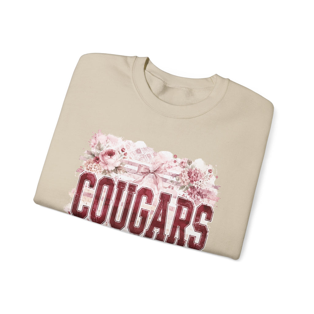 Cougars Floral Crewneck Sweatshirt
