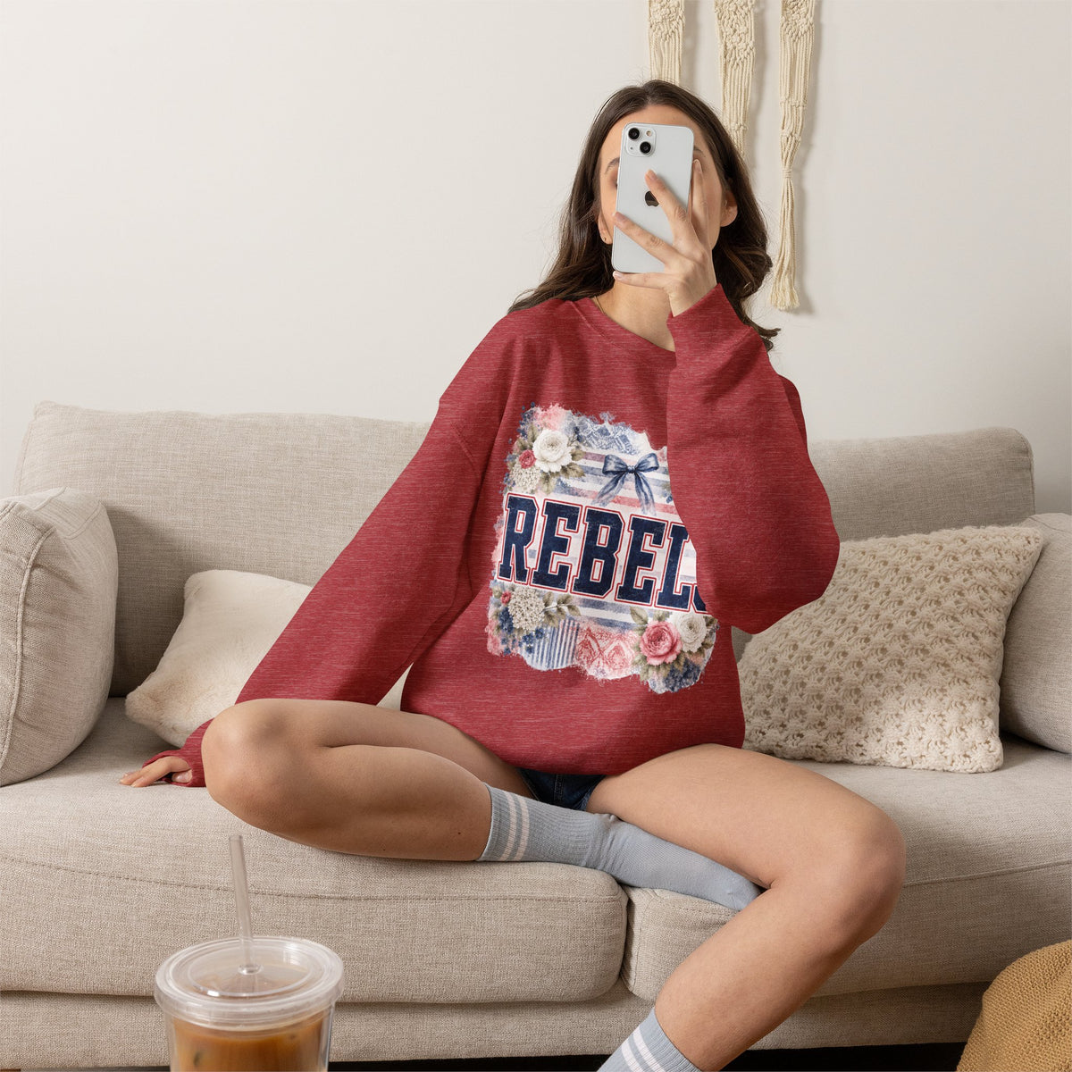 Rebels Floral Crewneck Sweatshirt