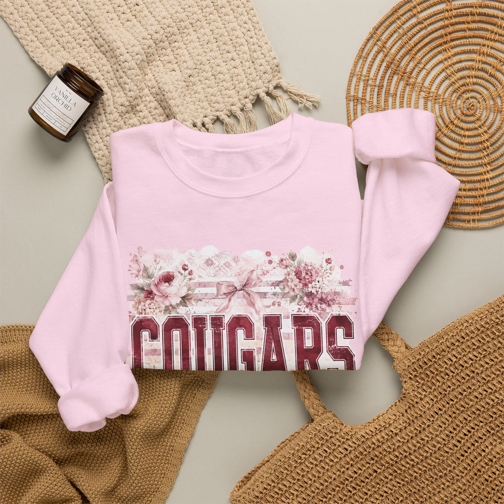 Cougars Floral Crewneck Sweatshirt