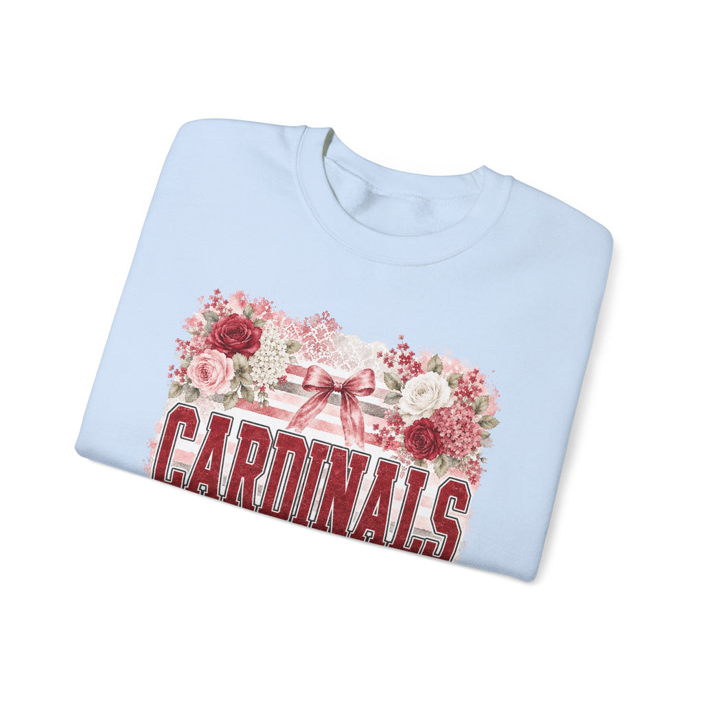 Cardinals Floral Crewneck Sweatshirt