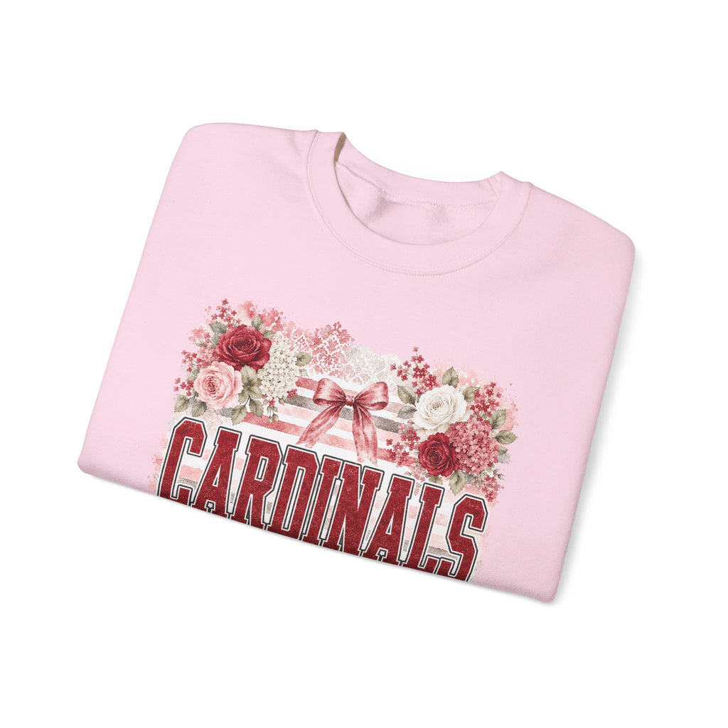 Cardinals Floral Crewneck Sweatshirt