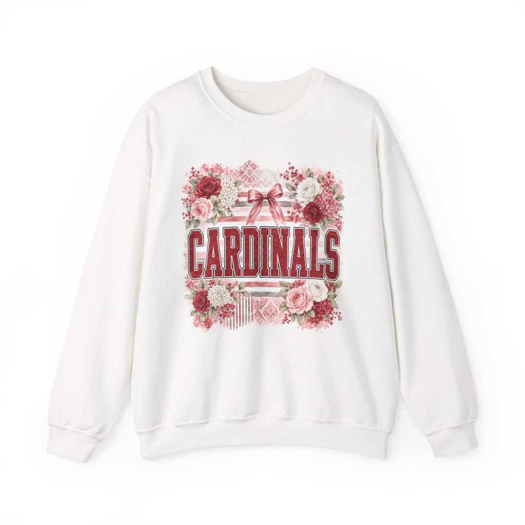 Cardinals Floral Crewneck Sweatshirt