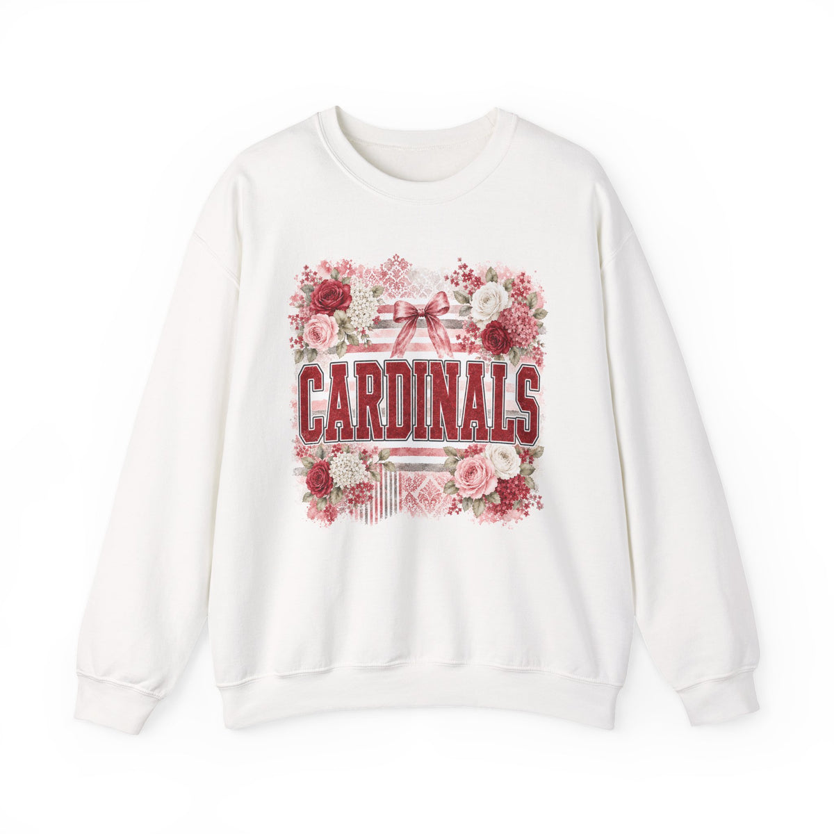 Cardinals Floral Crewneck Sweatshirt