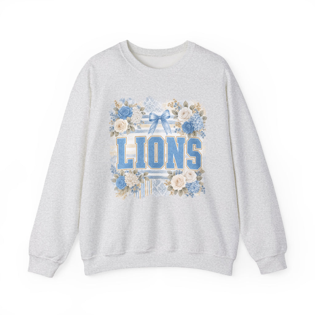 Lions Floral Crewneck Sweatshirt