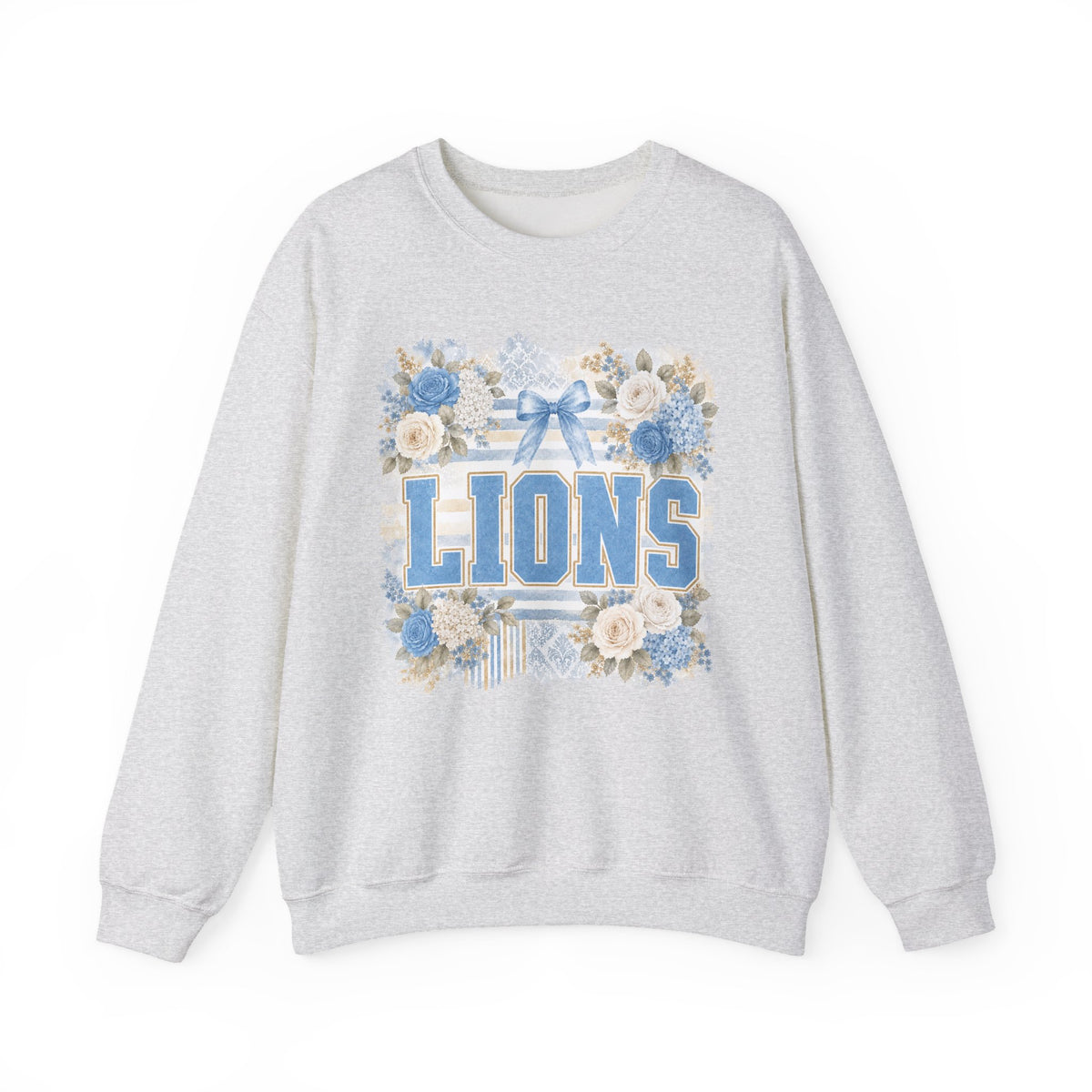 Lions Floral Crewneck Sweatshirt