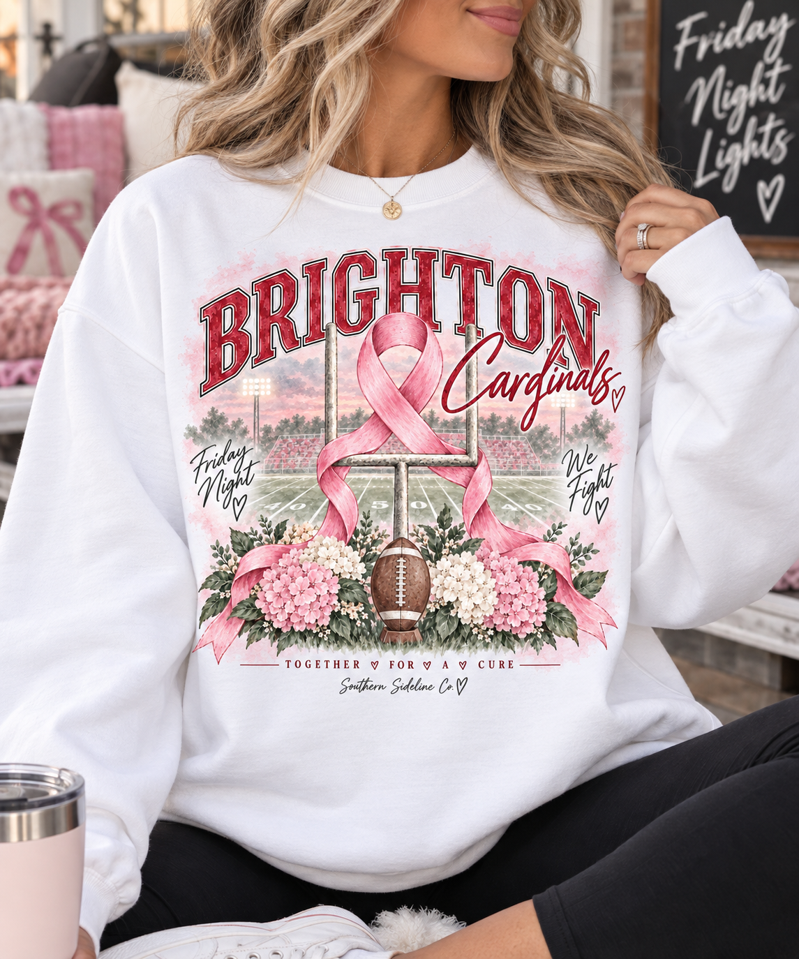 Brighton Cardinals Breast Cancer Awareness sweatshirt