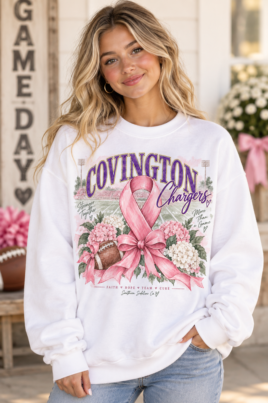 Chargers Breast Cancer Awareness Sweatshirt