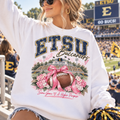 Long Sleeve East Tennessee State University Breast Cancer Awareness Sweatshirt