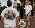 Watercolor East Tennessee State ETSU game day design on a soft cotton tee