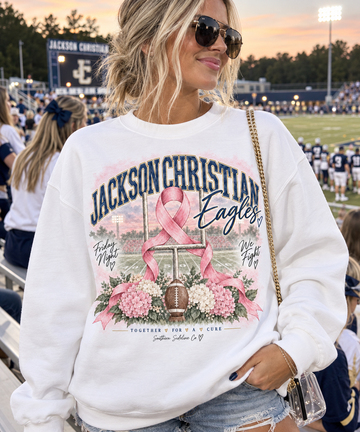 Jackson Christian Breast Cancer Awareness sweatshirt