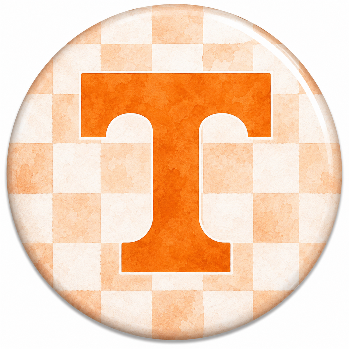 Watercolor University of Tennessee game day button