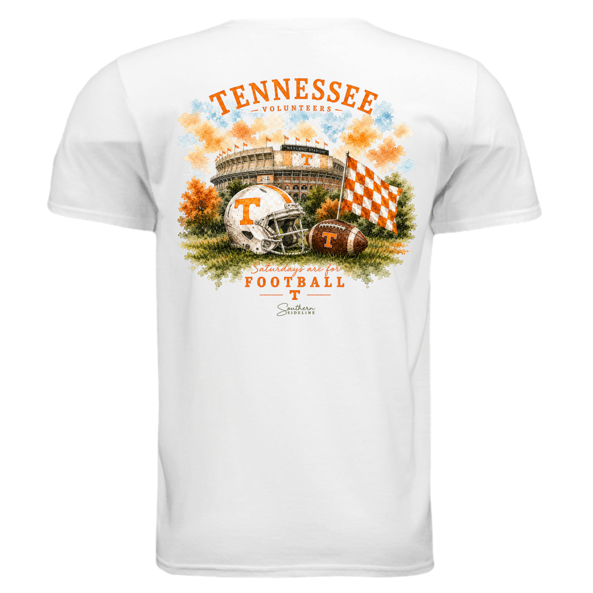 Watercolor University of Tennessee design on a soft cotton tee