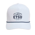 ETSU mountains embroidered rope-front trucker hat